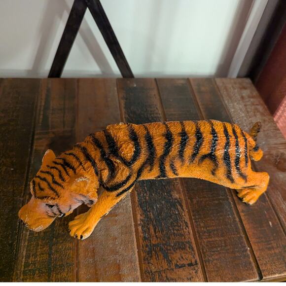Large Tiger Rubber Toy Figure 14” - Picture 7 of 12